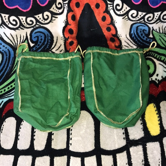 Two Crown Royal green drawstring bags 💕 - Picture 2 of 2